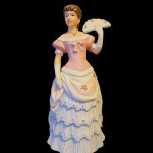 Homco Shall We Dance Porcelain 8" Victorian Women Figurine Home Interiors #1421
